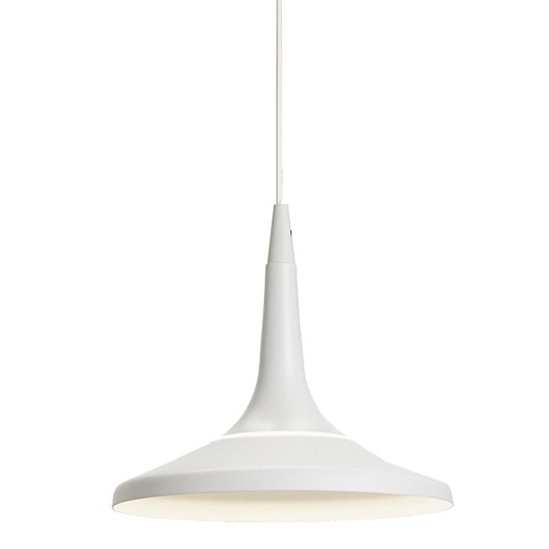 LED-riippuvalaisin Limente Kuura, Ø 225x3000mm, valkoinen