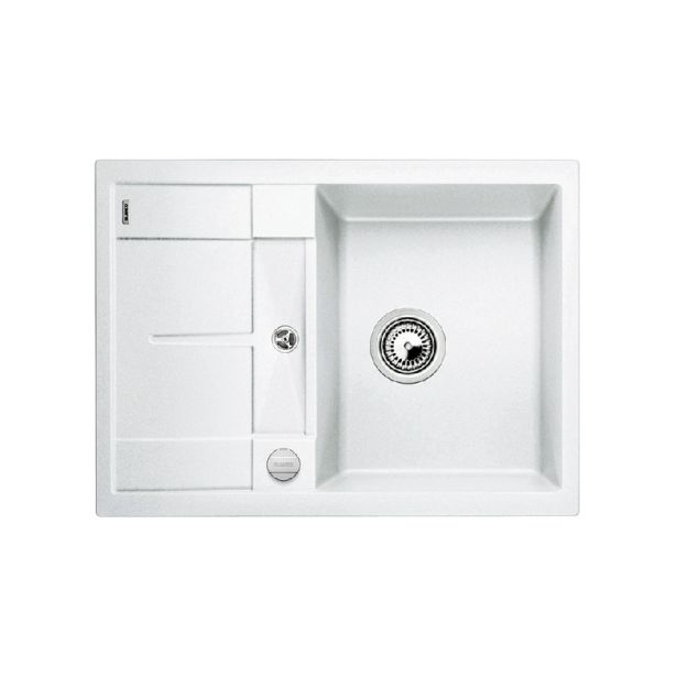 Keittiöallas Blanco Metra 45 S Compact, 680x500mm, silgranit, valkoinen