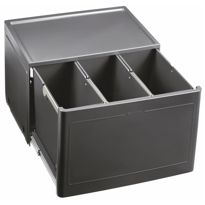Jäteyksikkö Blanco Botton Pro 60 Manual, 350x525x400mm, 3 astiaa, pohjakiinnitys