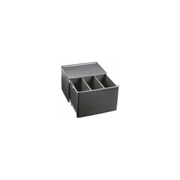 Jäteyksikkö Blanco Botton Pro 60 Manual, 350x408x400mm, 3 astiaa, pohjakiinnitys