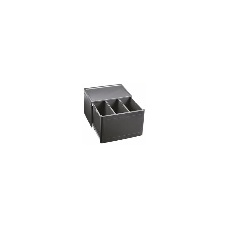Jäteyksikkö Blanco Botton Pro 60 Manual, 350x408x400mm, 3 astiaa, pohjakiinnitys