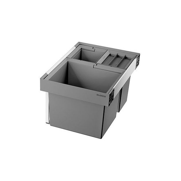 Jäteyksikkö Blanco Flexon II Low 50/3, 1x19L + 2x8L, harmaa