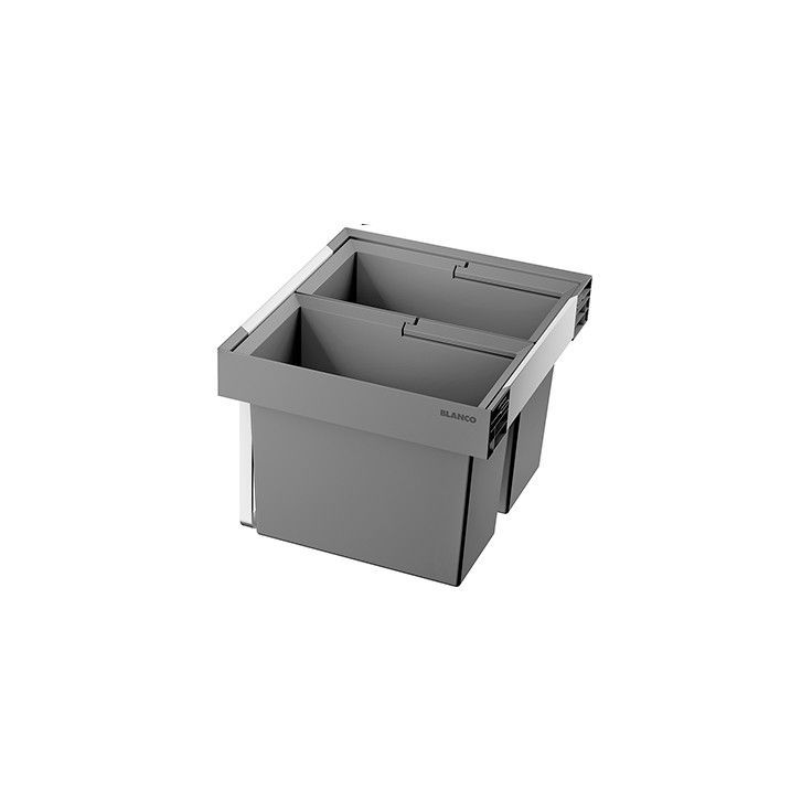Jäteyksikkö Blanco Flexon II Low 60/2, 1x19L + 1x30L, harmaa