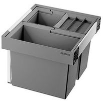 Jäteyksikkö Blanco Flexon II Low XL 60/3, 1x30L + 2x8L, harmaa