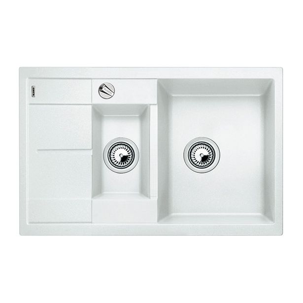 Keittiöallas Blanco Metra 6 S Compact, 780x500mm, silgranit, valkoinen