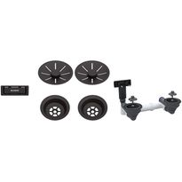 Pohjaventtiilistö Blanco InFino, 2 altaalle, manuaalinen, musta