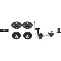 Pohjaventtiilistö Blanco InFino, 2 altaalle, kaukosäädettävä, musta