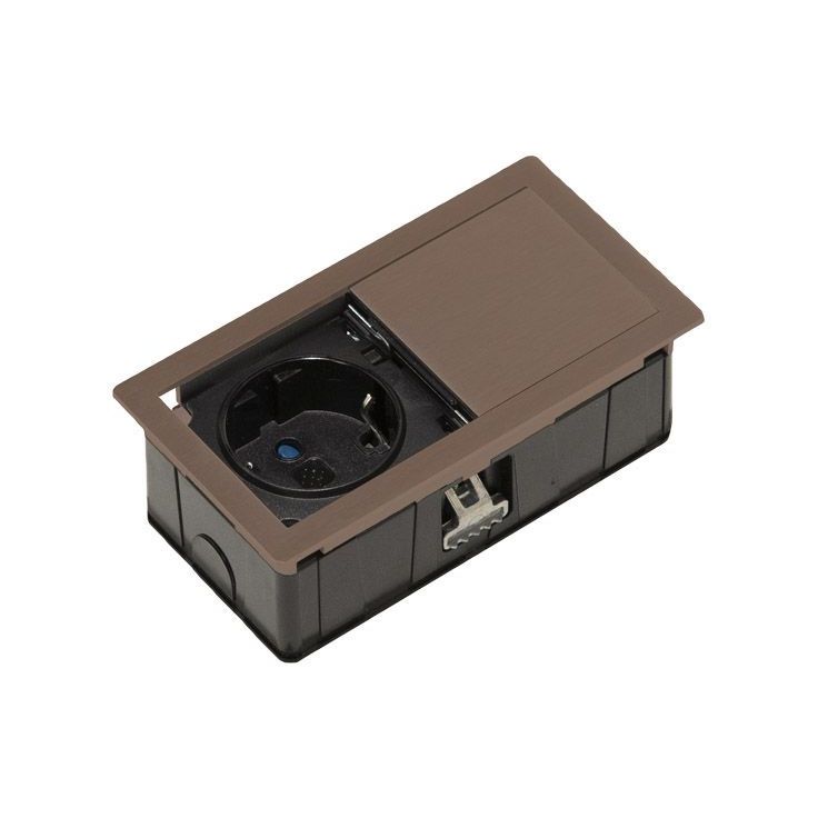 Pistorasia Limente Mono-1 USB IP54 240V kupari