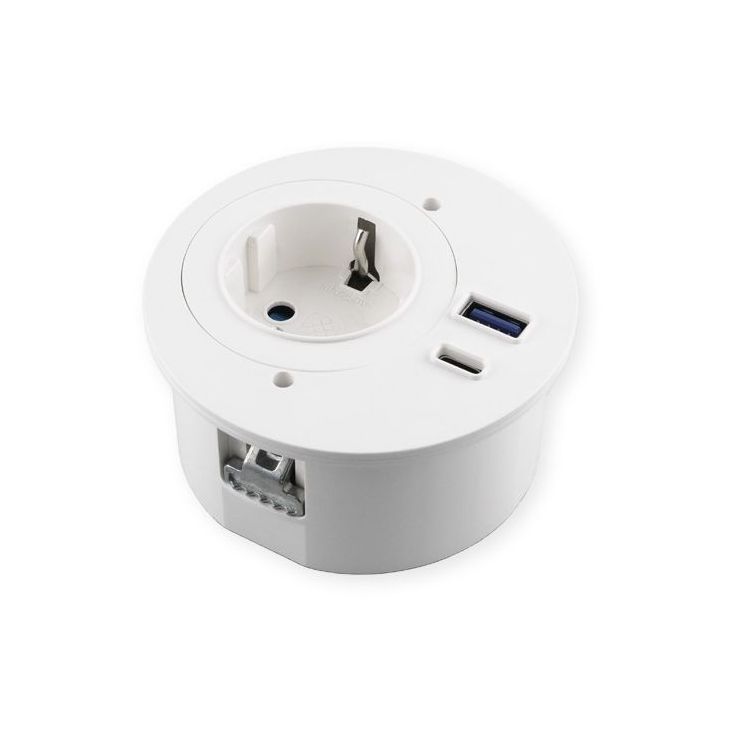 Pistorasia Limente Spot USB uppoasennettava IP20 240V