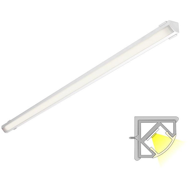 LED-profiili ja LED-nauha Limente Corner COM 3000K, IP44, eri vaihtoehtoja