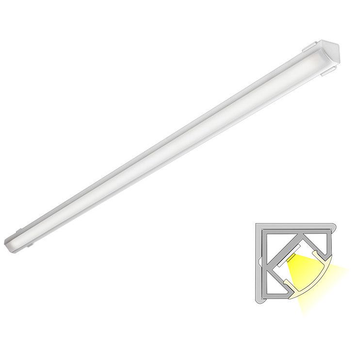 LED-profiili Limente Corner 20 DOB kulmaprofiili valkoinen 4000K, 2m