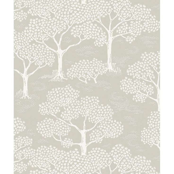 Metsätapetti Littlephant Woodland Notes, harmaa/beige