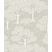 Tapetti Littlephant Woodland Notes, harmaa/beige - 1567