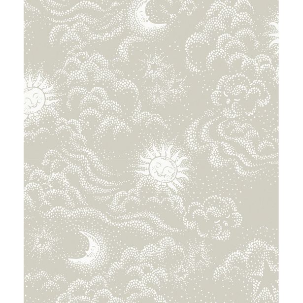 Tapetti Littlephant Happy Cloud, harmaa/beige