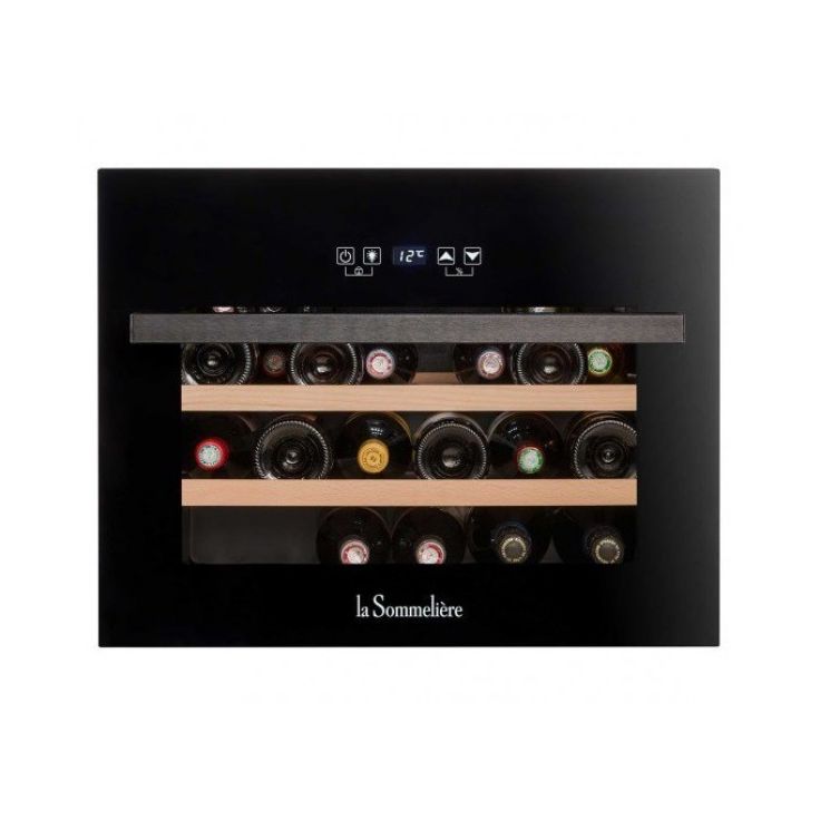 Viinikaappi la Sommeliere LSBI28B, 59cm, 1 lämpötila-alue, vapaasti seisova, musta