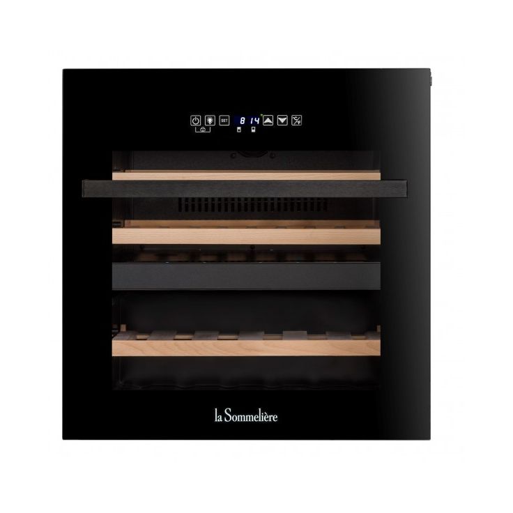 Viinikaappi la Sommeliere lSBI36BDZ, 59cm, 2 lämpötila-aluetta, integroitava, musta