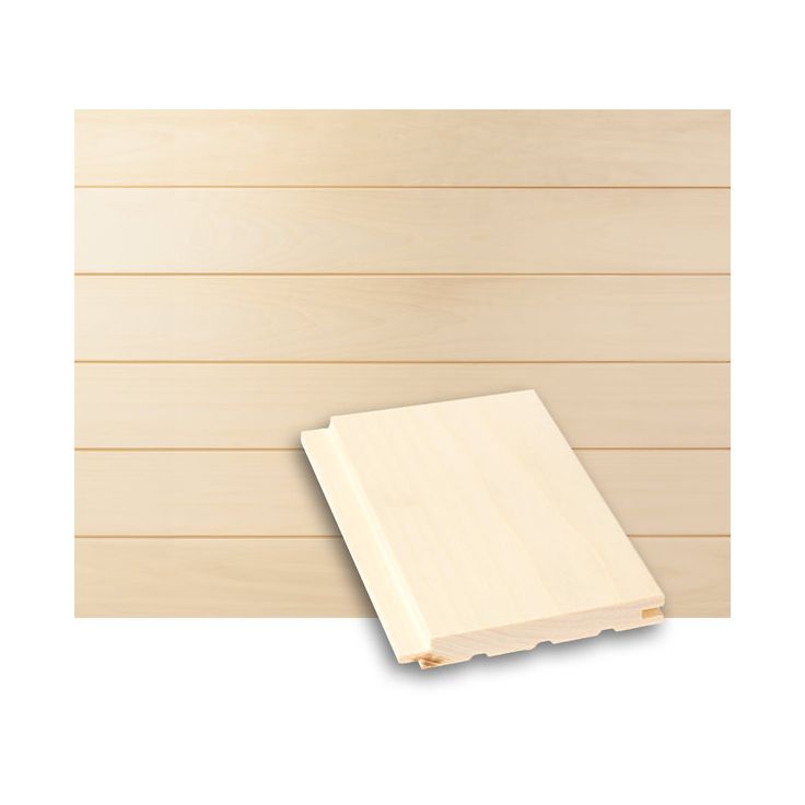 Saunapaneeli Tuuli Sauna STS4, 15x120mm, haapa, puuvalmis