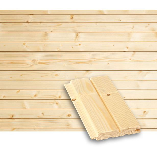 Valeurapaneeli/saunapaneeli Tuuli Sauna STS4, 15x95x1800mm, TK, kuusi, puuvalmis