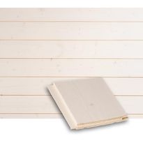 Sisustuspaneeli Lauta STS4, 14x120mm, kuusi, valkolakattu