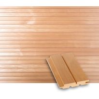 Valeurapaneeli/saunapaneeli Tuuli Sauna STS4, 15x90mm, haapa, lämpökäsitelty