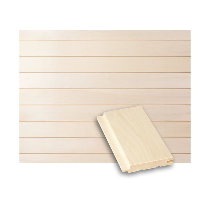 Saunapaneeli Tuuli Sauna STS4, 15x90mm, haapa, puuvalmis