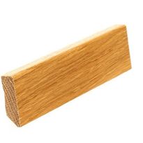 Jalkalista Lauta, 12x42x3050mm, valkotammi, lakattu