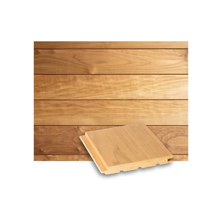 Saunapaneeli Lauta STS4, 15x140x1600mm, haapa, lämpökäsitelty