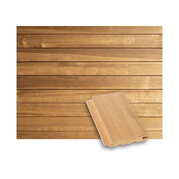 Saunapaneeli Tuuli Sauna STS4, 15x90mm, haapa, lämpökäsitelty