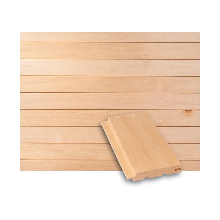 Saunapaneeli Tuuli Sauna STS4, 15x90mm, tervaleppä, puuvalmis