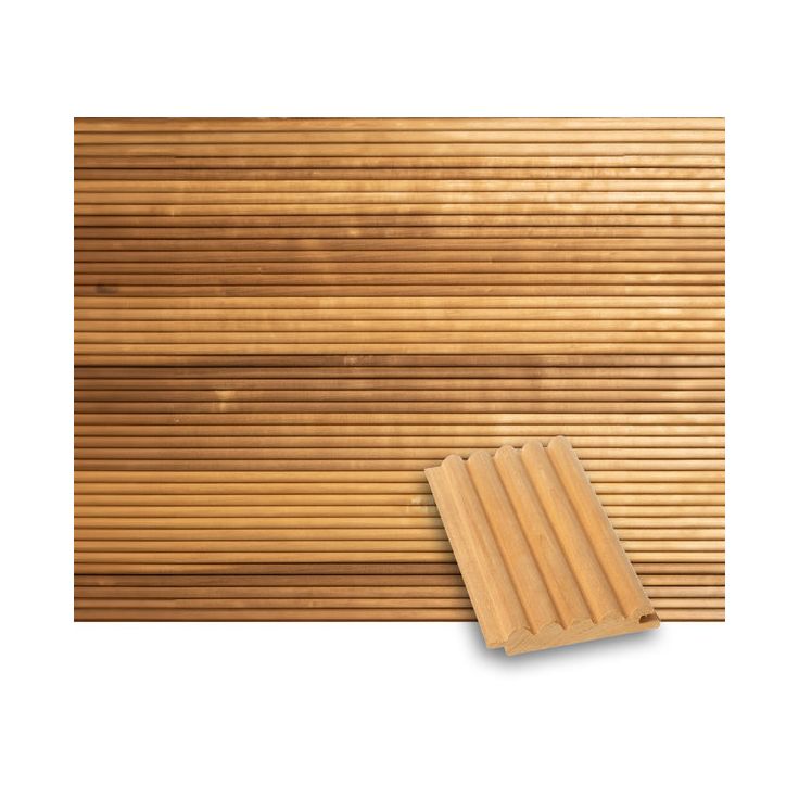 Sormipaneeli Tuuli Sauna STK, 15x80mm, haapa, lämpökäsitelty
