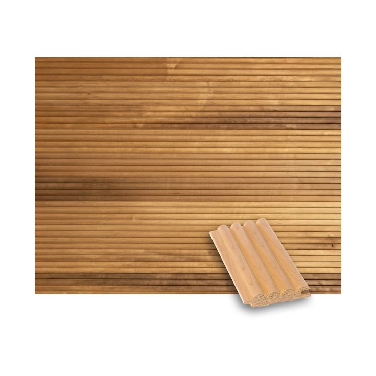 Sormipaneeli Tuuli Sauna STK, 15x66mm, haapa, lämpökäsitelty