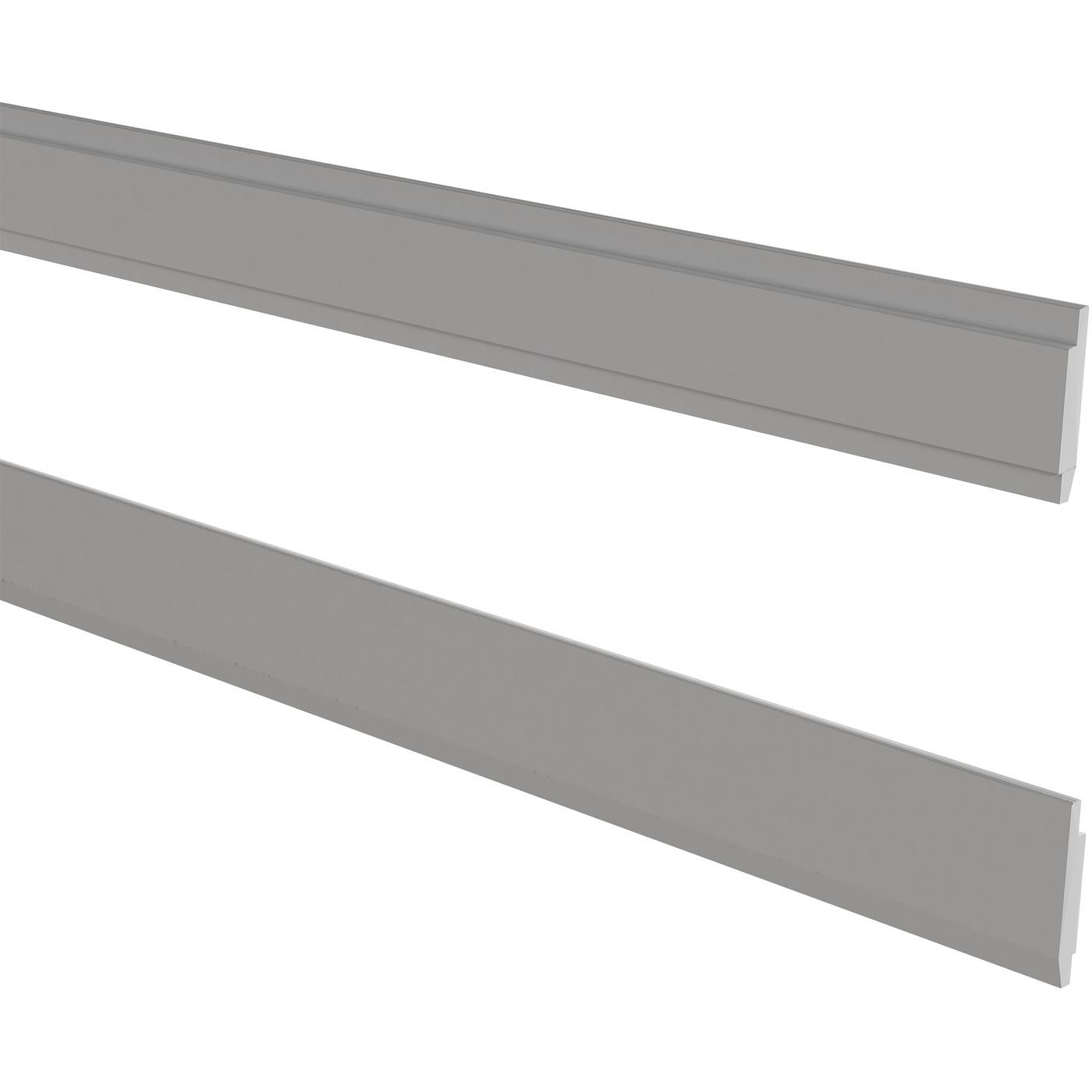 Jalkalista Lundbergs Herrgård 100x2400mm MDF harmaa