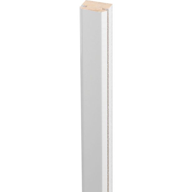 Saumalista Lundbergs Solliden 19x25x824mm MDF valkoinen 2kpl/pkt
