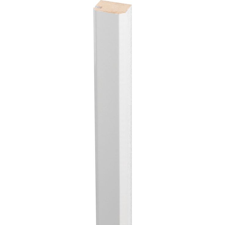 Sisustuspaneelin päätelista Lundbergs Solliden 19x25x824mm MDF valkoinen 2kpl/pkt