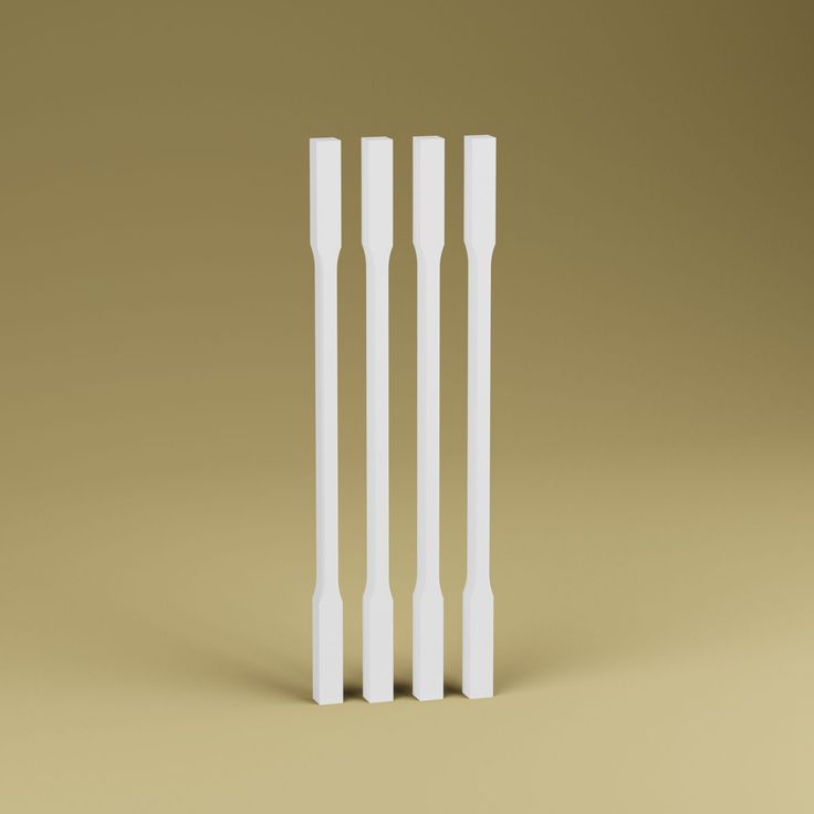 Kaidepinna Lundbergs Stockholm 950mm MDF valkoinen 4kpl/pkt
