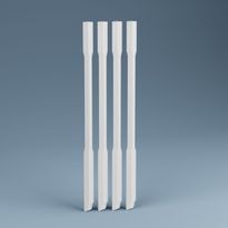 Kaidepinna Lundbergs Stockholm 1140mm MDF valkoinen 4kpl/pkt, ulkopuoliseen asennukseen