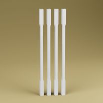 Kaidepinna Lundbergs Helsinki 1030mm mänty valkoinen 4kpl/pkt, alajohteeseen asennettava, Verkkokaupan poistotuote