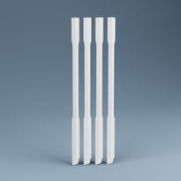 Kaidepinna Lundbergs Helsinki 1140mm mänty valkoinen 4kpl/pkt, ulkopuoliseen asennukseen