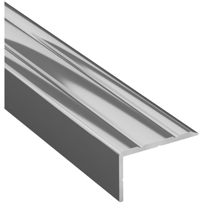 Askelkulmalista Lundbergs Standard 25x1000mm alumiini hopea