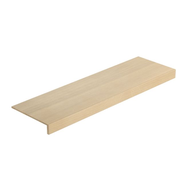 Porrasaskelma Lundbergs Premium 1000x294mm yksöisaskelma Nordic White