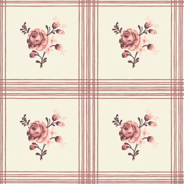 Tapetti Långelid/Von Brömssen Rose, 0.53x10.05m, non-woven