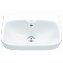 Pesuallas Ido Glow 500, kulmikas, ylivuotosuojalla, ei hanareikää, Verkkokaupan poistotuote