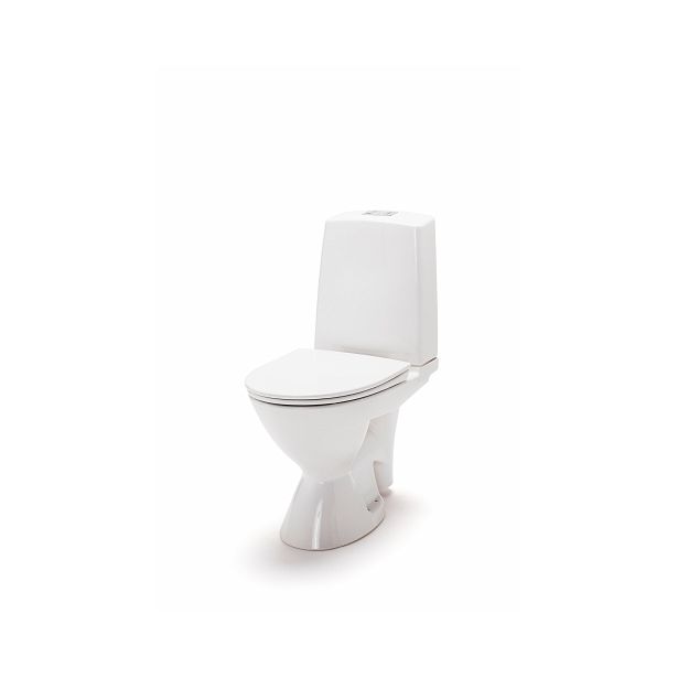 WC-istuin Ido Glow 63, kanneton, kiinnitysreiillä, 2-huuhtelu, poistoputki vasemmalle
