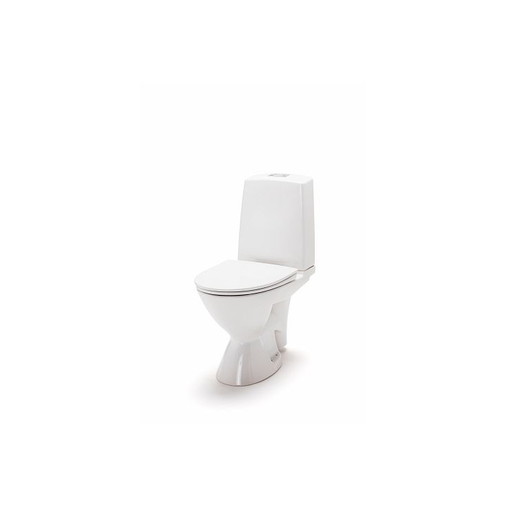 WC-istuin Ido Glow 63, kanneton, kiinnitysreiillä, 2-huuhtelu, poistoputki oikealle