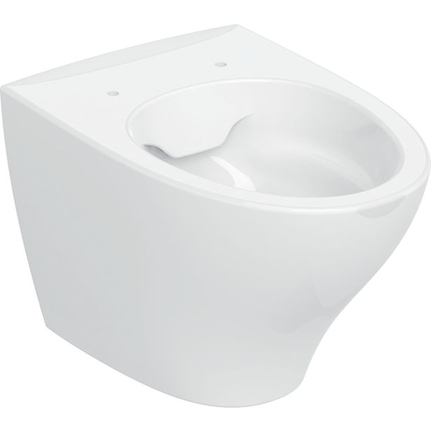 Seinä-WC-istuin IDO Glow Modern Rimfree, huuhtelukaulukseton, 52 cm, valkoinen