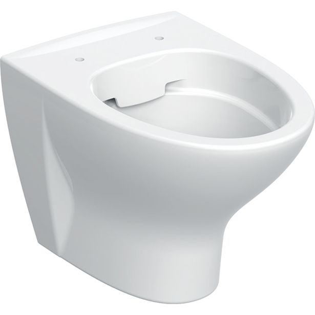 Seinä-WC-istuin IDO Glow Style Rimfree, huuhtelukaulukseton, 50,5 cm, valkoinen