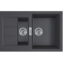Keittiöallas Franke HS Sirius S2D 651-78, 780x500mm, Tectonite, musta