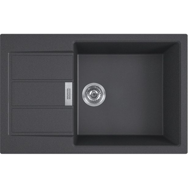 Keittiöallas Franke HS Sirius S2D 611-78 XL, 780x500mm, Tectonite, musta