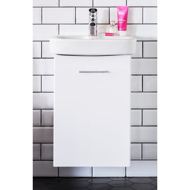 Allaskaappi Ido Glow, 500, vetimellä, valkoinen, Verkkokaupan poistotuote