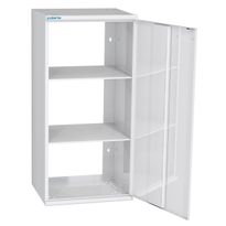 Hyllykaappi Polaria 400x850x350 mm, alakaappi oikeakätinen, 2 hyllyä, valkoinen